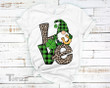 Irish LOVE Patrick Day Gnomes St Patricks Day Graphic Unisex T Shirt, Sweatshirt, Hoodie Size S - 5XL