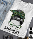 Weed Mom Shirt, Cannabis Mom Life, Messy Bun Weed Graphic Unisex T Shirt, Sweatshirt, Hoodie Size S - 5XL