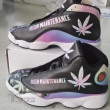 Hologram Weed 420 Marijuana Cannabis High Maintenance 13 Sneakers XIII Shoes