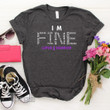 Lupus Warrior Shirt, I'm Fine Lupus Warrior,Lupus Awareness Graphic Unisex T Shirt, Sweatshirt, Hoodie Size S - 5XL
