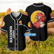 Angry Rooster Custom Name Baseball Shirt