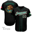 Mexico Team Custom Name And Number Baseball Shirt
