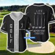 Golf Important Choices Metal Custom Name Baseball Shirt