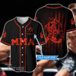 MMA Mixed Martial Arts Custom Name Baseball Shirt