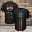 Baseball Tee LGBT - Love is Love Baseball Jersey 315 Baseball Shirt