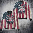 Weed American Flag God Rolled Me 3D All Over Printed Shirt, Sweatshirt, Hoodie, Bomber Jacket Size S - 5XL