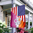 Lesbian Pride American Flag Garden Flag, House Flag