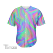Psychedelic Holographic Trippy Baseball Shirt