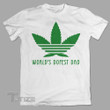 World's Dopest Dad Weed Marijuana Cannabis Graphic Unisex T Shirt, Sweatshirt, Hoodie Size S - 5XL
