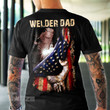 Welder Dad America Flag Graphic Unisex T Shirt, Sweatshirt, Hoodie Size S - 5XL