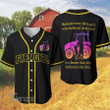 Farmgirl Tractor Dad Custom Name Baseball Jersey Baseball Shirt