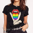 LGBT tongue Graphic Unisex T Shirt, Sweatshirt, Hoodie Size S - 5XL
