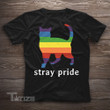 Stay Pride Rainbow Cat LGBT Inspirational  Graphic Unisex T Shirt, Sweatshirt, Hoodie Size S - 5XL