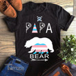LGBT Dad Papa Bear Mothers Transgender Pride Rainbow Graphic Unisex T Shirt, Sweatshirt, Hoodie Size S - 5XL