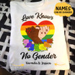 Custom Love Knows No Gender LGBT Pride Graphic Unisex T Shirt, Sweatshirt, Hoodie Size S - 5XL