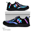 Autism Pattern Hologram Color Sneakers Shoes