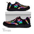 Autism Pattern Hologram Color Sneakers Shoes