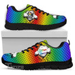 Love Is Love LGBT Pride Rainbow Net Custom Name Sneakers Shoes
