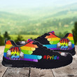 LGBT Love is Love Pride's Month Rainbow Color Sneakers Shoes