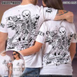 Matching Couple Shirt Personalized Skeleton Ribbon Couple 3D All Over Printed Shirt, Sweatshirt, Hoodie, Bomber Jacket Size S - 5XL