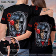Matching Couple Shirt Skull King Queen Couple New 3D All Over Printed Shirt, Sweatshirt, Hoodie, Bomber Jacket Size S - 5XL
