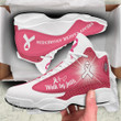 Breast Cancer Walk By Faith White 13 Sneakers XIII Shoes
