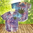 420 Weed Stoner Galaxy Baseball Shirt