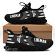 Lineman Black And White Black Clunky Sneakers
