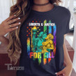 LGBT liberty and justice for all Graphic Unisex T Shirt, Sweatshirt, Hoodie Size S - 5XL