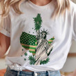 Weed american flag liberty Graphic Unisex T Shirt, Sweatshirt, Hoodie Size S - 5XL