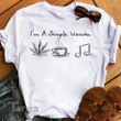 I'm a simple woman weed coffee music Graphic Unisex T Shirt, Sweatshirt, Hoodie Size S - 5XL