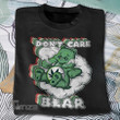 Weed Don't Care Bear Retro Graphic Unisex T Shirt, Sweatshirt, Hoodie Size S - 5XL