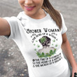 Stoner woman the soul of a witch Graphic Unisex T Shirt, Sweatshirt, Hoodie Size S - 5XL