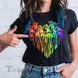 LGBT Unicorn heart shape Graphic Unisex T Shirt, Sweatshirt, Hoodie Size S - 5XL