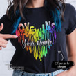 LGBT rainbow love wins custom name Graphic Unisex T Shirt, Sweatshirt, Hoodie Size S - 5XL