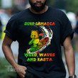 Surf jamaica weed waves and rasta Graphic Unisex T Shirt, Sweatshirt, Hoodie Size S - 5XL