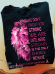 Breast Cancer Awareness  Lion  Graphic Unisex T Shirt, Sweatshirt, Hoodie Size S - 5XL