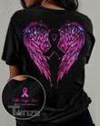 Breast Cancer Awareness Ribbon Wings Faith Hope Love Two Sided Graphic Unisex T Shirt, Sweatshirt, Hoodie Size S - 5XL