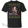 Christmas Santa Shirt Merry Kushmas Ugly Santa Smoking Marijuana Cannabis Weed Graphic Unisex T Shirt, Sweatshirt, Hoodie Size S - 5XL