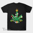 Cannabis Christmas Tree Funny weed leaf Graphic Unisex T Shirt, Sweatshirt, Hoodie Size S - 5XL