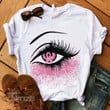 Breast Cancer Awareness Eyes Graphic Unisex T Shirt, Sweatshirt, Hoodie Size S - 5XL