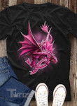 Breast Cancer Awareness Dragon Graphic Unisex T Shirt, Sweatshirt, Hoodie Size S - 5XL