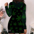 Weed I'm not Perfect but I'm Dope af Women Hoodie Dress