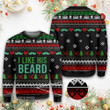 His Beard Her Butt Couples Christmas Ugly sweater