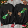 Couple Christmas Shirt Merry Christmas Funny Deer Graphic Unisex T Shirt, Sweatshirt, Hoodie Size S - 5XL