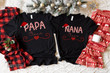 Couple Christmas Shirt Papa Claus Nana Claus Shirt, Papa Claus Shirt Grandma Grandpa Graphic Unisex T Shirt, Sweatshirt, Hoodie Size S - 5XL