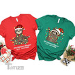 Couple Christmas Shirt Christmas Cheer All Around Sloth Racoon Animal Funny Shirt Graphic Unisex T Shirt, Sweatshirt, Hoodie Size S - 5XL