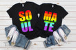 LGBT Couple Matching Shirt Soul Mate Graphic Unisex T Shirt, Sweatshirt, Hoodie Size S - 5XL
