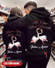 Couple Shirts - Personalized Till Our Last Breath Flamingos Couple Matching Couple, Valentine Gift Graphic Unisex T Shirt, Sweatshirt, Hoodie Size S - 5XL