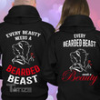 Couple Shirts Every Beauty Needs A Bearded Beast Matching Couple, Valentine 2024 Gifts Graphic Unisex T Shirt, Sweatshirt, Hoodie Size S - 5XL